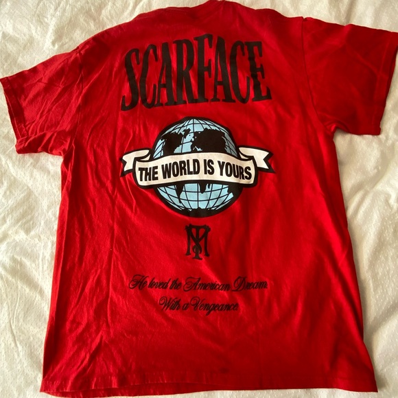 Scarface red cotton t shirt- NWOT - Picture 5 of 5
